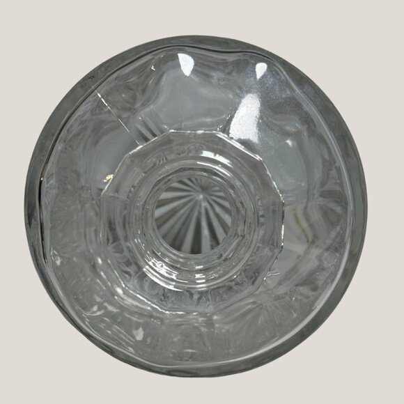 Elegant Vintage Crystal Whiskey Decanter w/ Stopper - Liquor Barware Decor - Picture 8 of 9